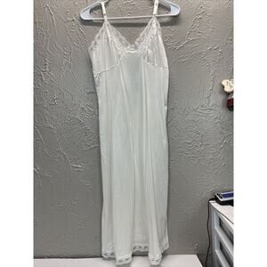 Vintage Slip White Nude Lace Bestform Size 34 Long‎ Dress Lingerie